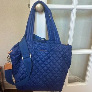 MZ Wallace Medium Metro Tote with Crossbody Strap, Royal Blue
